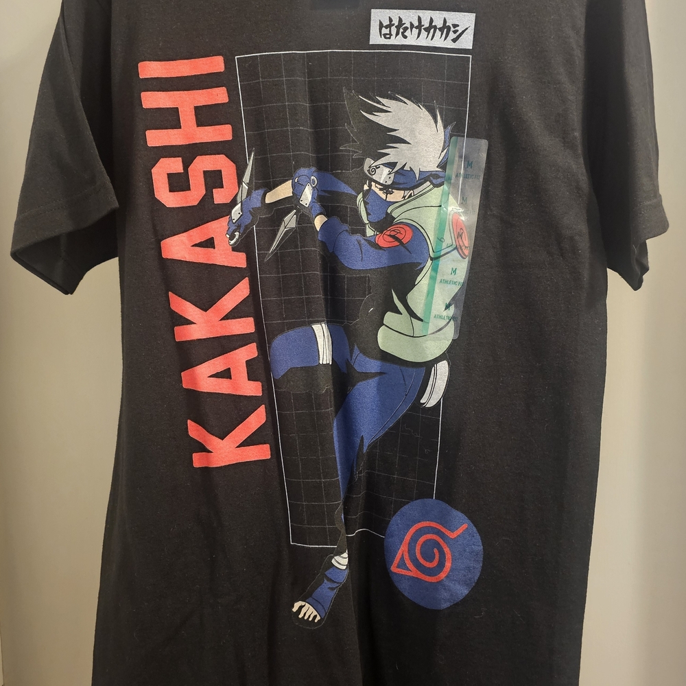 Naruto Kakashi Men's Size Small Graphic T-Shirt